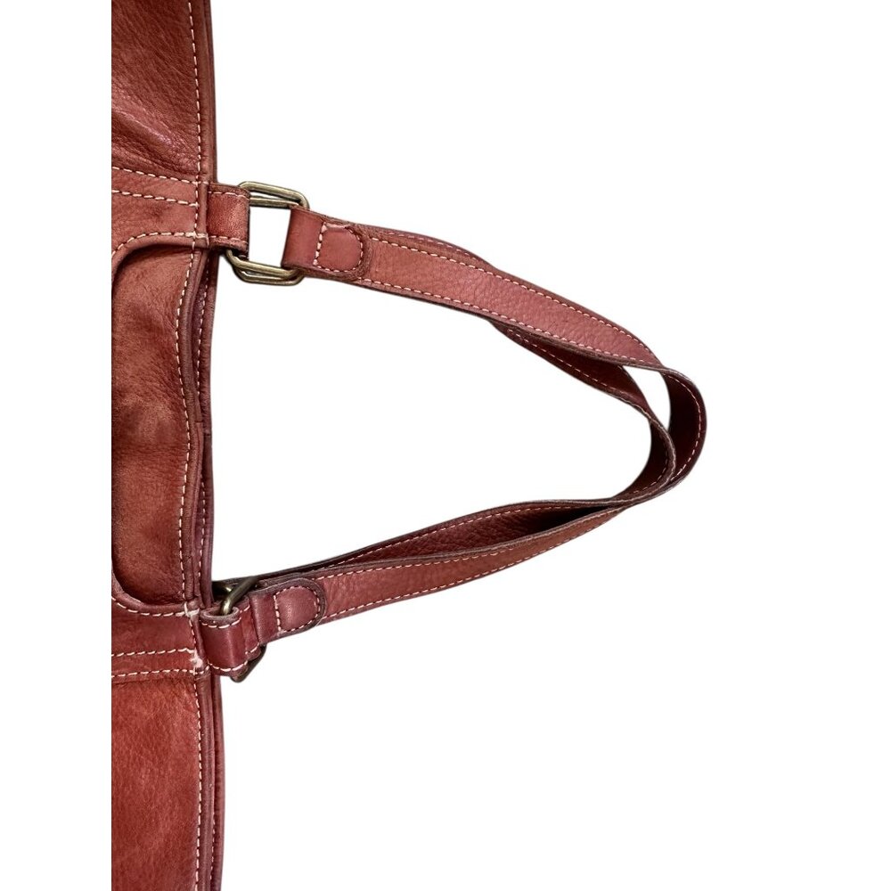 Margot New York Soft Buttery Leather Shoulder Bag Brown Vintage Classic Western - Picture 14 of 14